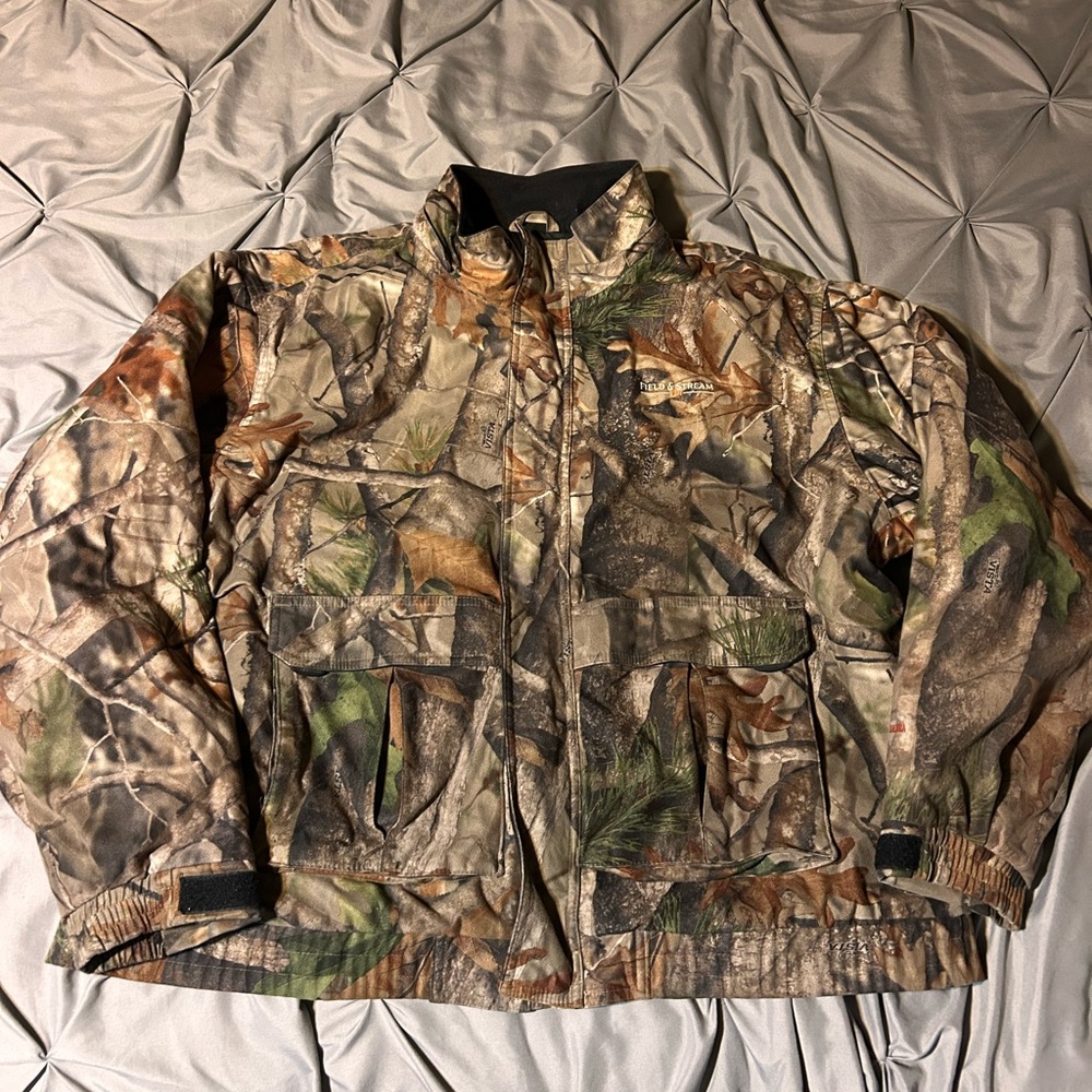 Field & Stream Camo Jacket Insulated HydroProof Men's Size XL 104141
